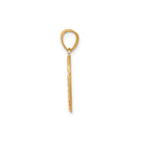 10k Multi-Tone Gold Heart Pendant with Rhodium Teddy Bear Detail, Sentimental Jewelry for Women
