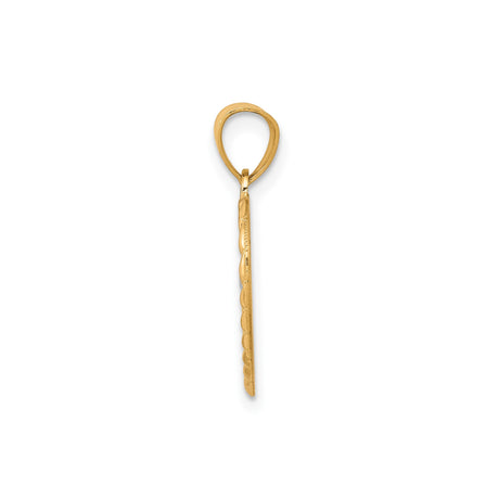 10k Multi-Tone Gold Heart Pendant with Rhodium Teddy Bear Detail, Sentimental Jewelry for Women