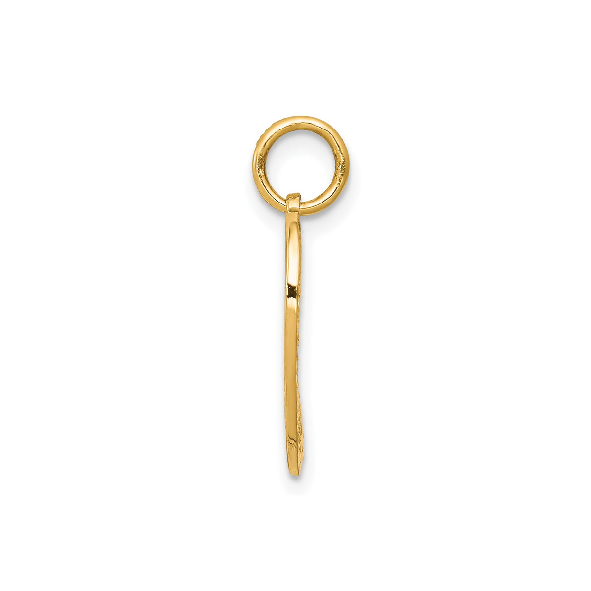10k Yellow Gold Heart Pendant with Mom and Floral Accents, Sentimental Jewelry for Women