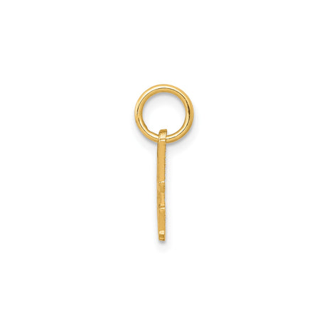 10k Yellow Gold Mom Pendant with Elegant Script Design for Women