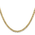 10K Yellow Gold 3.75 mm Polished Chain Necklace, Solid