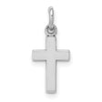 Cross Charm Pendant in Real 10k White Gold