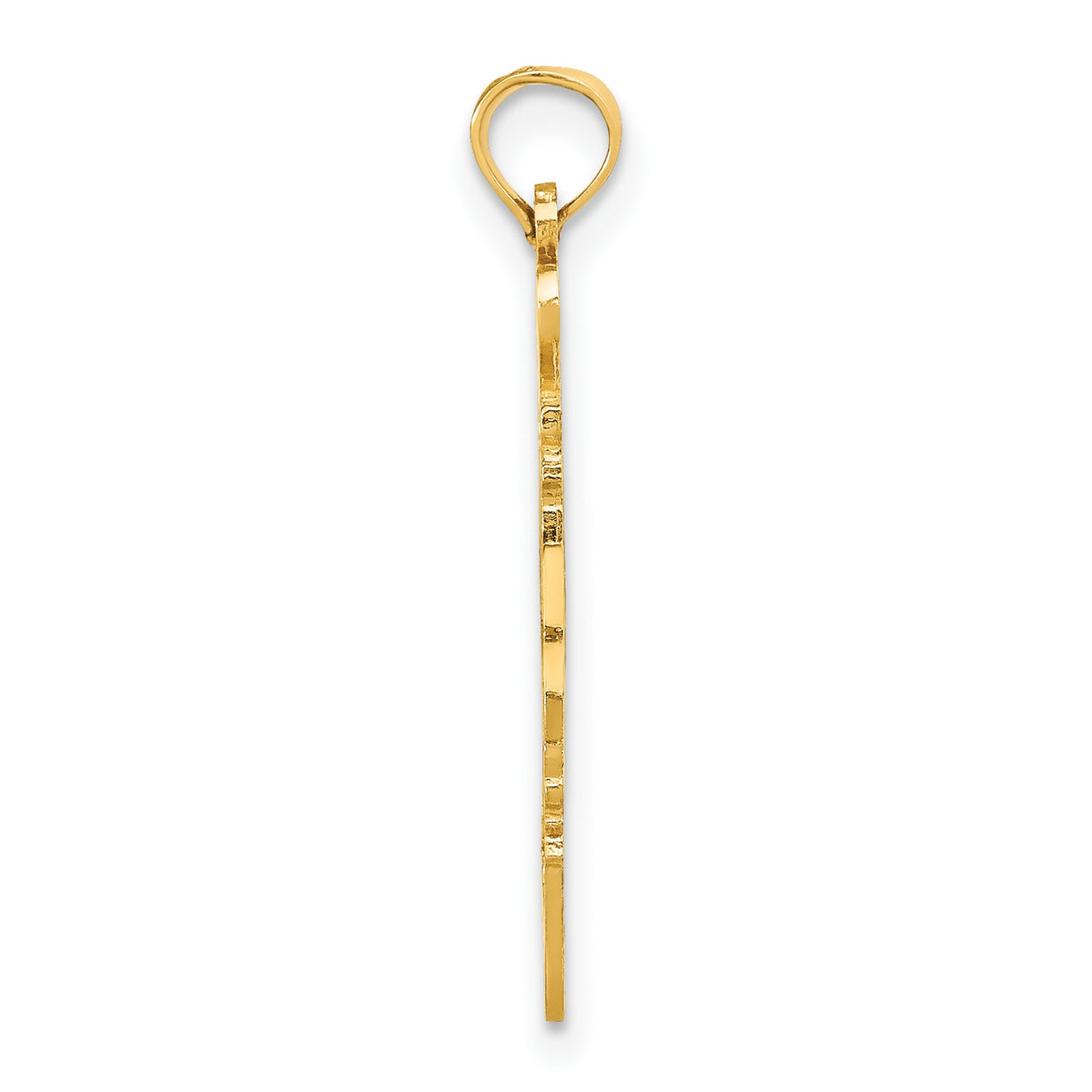 10k Yellow Gold New Jersey Pendant with State Outline Map Charm, Unisex Jersey Pride Jewelry