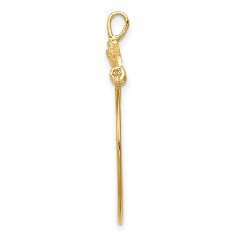10k Yellow Gold Hoop Earrings with Floral Leaf Motif, Vintage Nature-Inspired Design