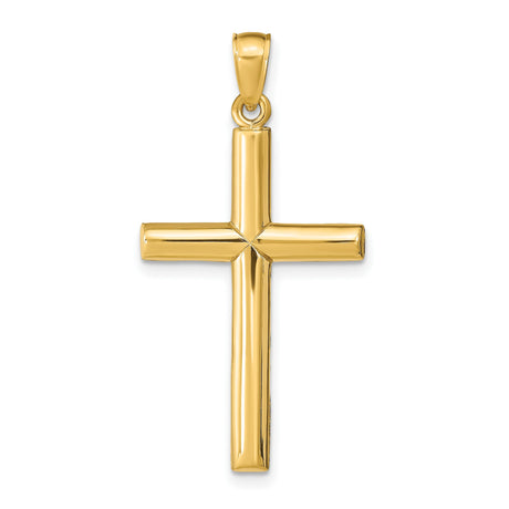 Cross Charm Pendant in Real 10k Yellow Gold