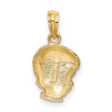 10k Yellow Gold Boy Profile Pendant with Detailed Face, Sentimental Memorial Charm