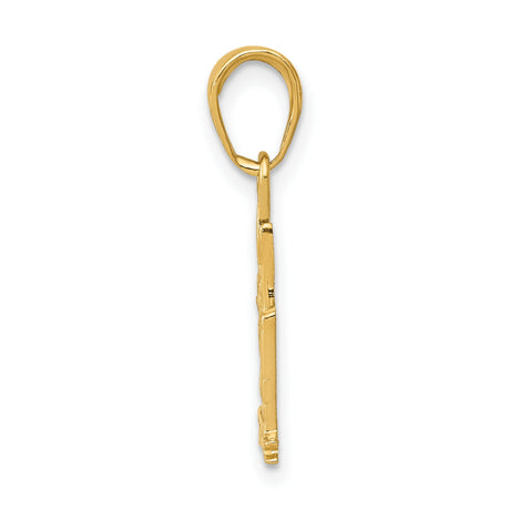 10k Yellow Gold Cruise Ship Pendant with Steamboat Design, Nautical Theme Jewelry