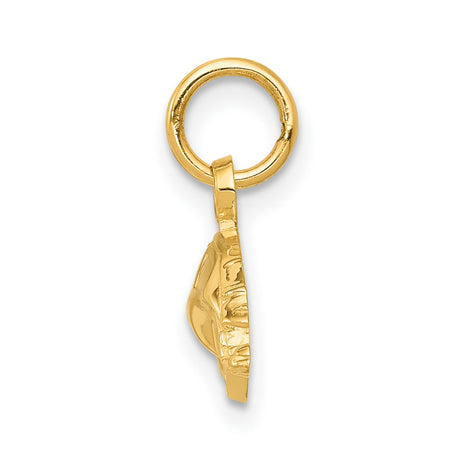 10k Yellow Gold Classic Car Pendant Charm, Vintage Auto Design, Unisex Accessory