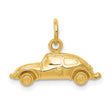 10k Yellow Gold Classic Car Pendant Charm, Vintage Auto Design, Unisex Accessory