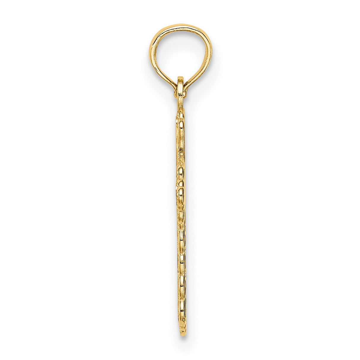 10k Yellow Gold Cross Pendant with Budded Ends and Filigree Vintage Design