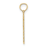 10k Yellow Gold Cross Pendant with Budded Ends and Filigree Vintage Design