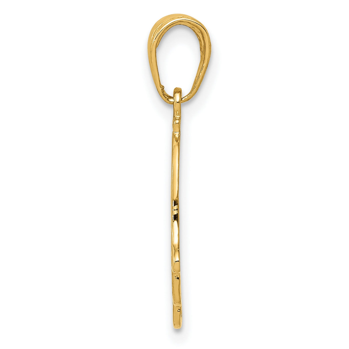 10k Yellow Gold Hamsa Hand Pendant with Filigree Detailing, Spiritual Protection Charm