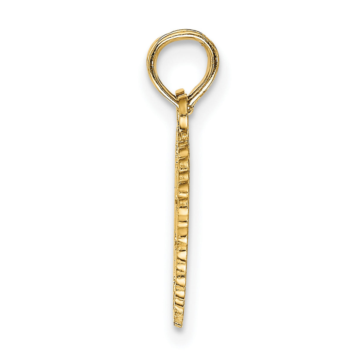 10k Yellow Gold Heart Pendant Set, Split Design, Friendship Jewelry for Women or Teens