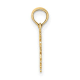 100% TAURUS Zodiac Charm Pendant in Real 10k Yellow Gold