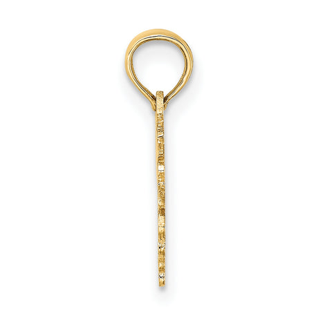 10k Yellow Gold Taurus Zodiac Pendant with Bull Head, Astrology Medallion Charm