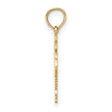 100% SCORPIO Zodiac Charm Pendant in Real 10k Yellow Gold