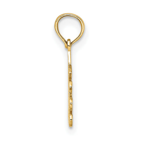 10k Yellow Gold Sagittarius Zodiac Pendant with Centaur Archer Design for Women or Unisex Wearers