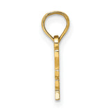 10k Yellow Gold Heart Pendant, I Heart My Detective Law Enforcement Support Charm for Women