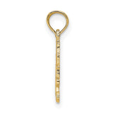 10k Yellow Gold Pendant with Heart and Steaming Pot Design, Cooking Theme Charm for Chefs
