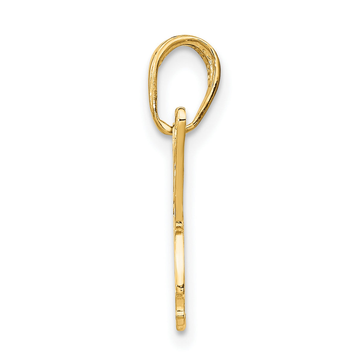 10k Yellow Gold Butterfly Pendant with Openwork Design, Nature-Inspired Charm for Women