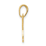 10k Yellow Gold Butterfly Pendant with Openwork Design, Nature-Inspired Charm for Women
