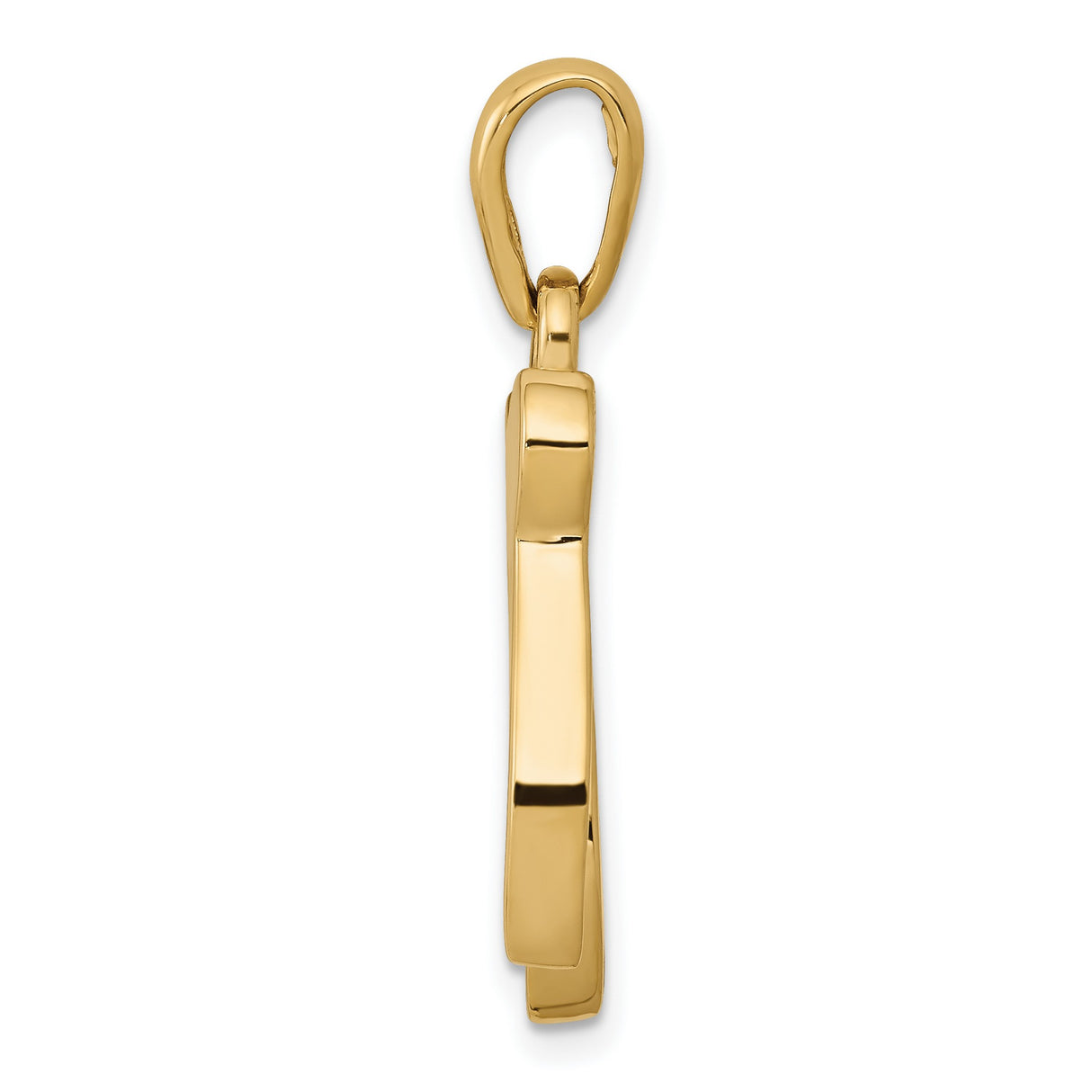 10k Yellow Gold Chai Pendant, Hebrew Symbol for Life, Unisex Jewish Charm