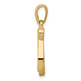 10k Yellow Gold Chai Pendant, Hebrew Symbol for Life, Unisex Jewish Charm