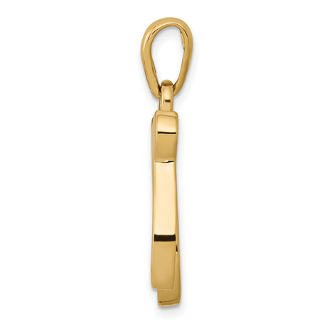 10k Yellow Gold Chai Pendant, Hebrew Symbol for Life, Unisex Jewish Charm