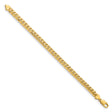 10K Yellow Gold 6.75 mm Polished Chain Bracelet, Solid