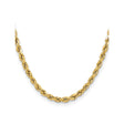 10K Yellow Gold 5.5 mm Rope Chain Necklace, Polished