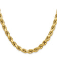 10K Yellow Gold 8 mm Rope Chain Necklace, Polished