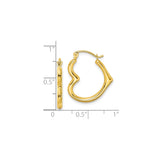 10k Yellow Gold Hoop Earrings, Bamboo Style Wavy Textured Design for Women