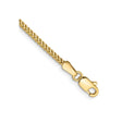 10K Yellow Gold 1.3 mm Franco Chain Bracelet, Polished
