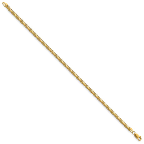 10K Yellow Gold 2.3 mm Franco Chain Bracelet, Polished