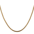 10K Yellow Gold 2.5 mm Franco Chain Necklace, Polished