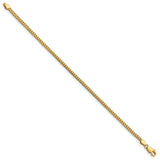 10K Yellow Gold 2.5 mm Franco Chain Bracelet, Polished
