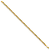 10K Yellow Gold 3.75 mm Rope Chain Bracelet, Polished
