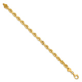10K Yellow Gold 5.5 mm Rope Chain Anklet, Polished