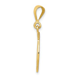 10k Yellow Gold Pendant with Horseshoe and Four-Leaf Clover Design, Celtic Lucky Charm