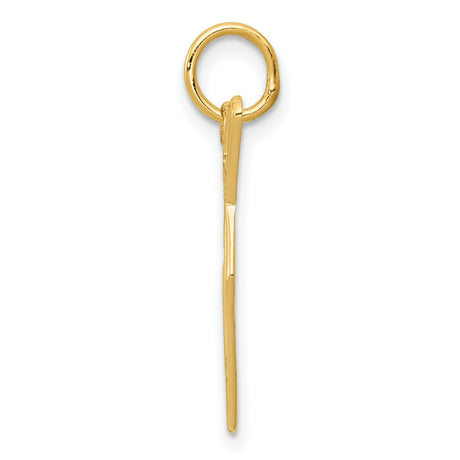 10k Yellow Gold Trowel Pendant, Masonic Symbol Charm, Freemason Craftsmanship Jewelry