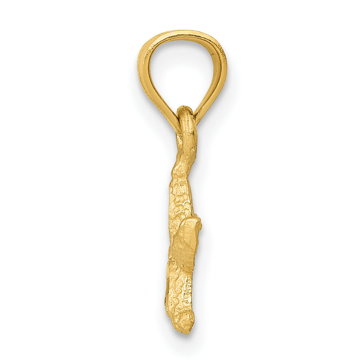 Starfish Charm Pendant in Real 10k Yellow Gold