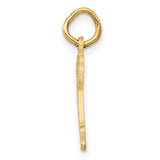 10k Yellow Gold Dog Pendant with Sitting Puppy and Bowtie, Whimsical Animal Charm