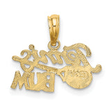 10k Yellow Gold Tennis Bum Pendant with Racket Design, Unisex Sports Charm
