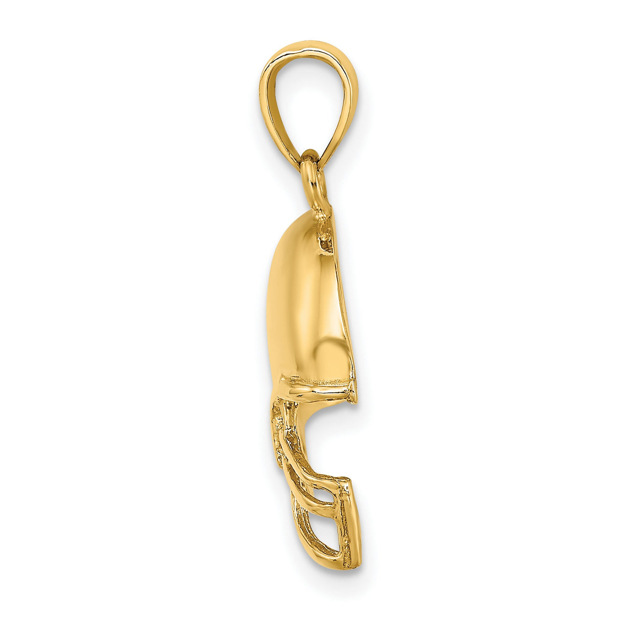 10k Yellow Gold Football Helmet Pendant, Sports Charm for Men or Unisex Fans