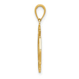 10k Yellow Gold Firefighter Pendant with Maltese Cross, FD Letters, and Fire Department Symbols