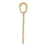 10k Yellow Gold Caduceus Pendant with Twin Serpents and Wings , Medical Symbol Jewelry