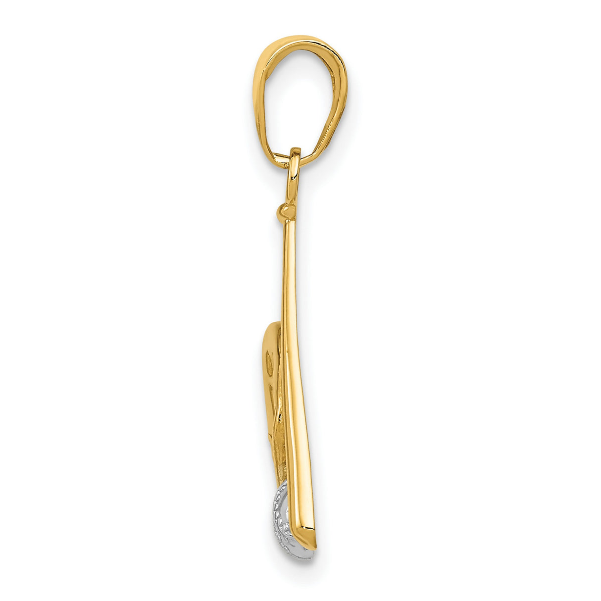 10k Multi-Tone Gold Baseball Pendant with Glove, Bat, and Ball Design, Unisex Sports Charm