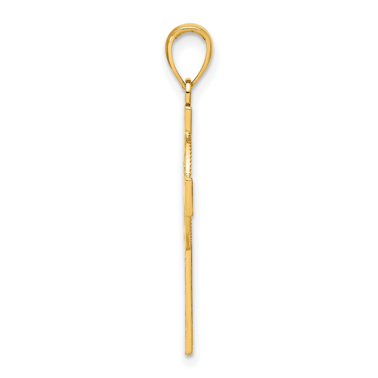 10k Yellow Gold Celtic Cross Pendant with Interwoven Knot Design for Men and Women