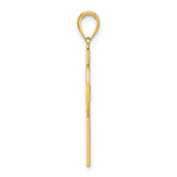 10k Yellow Gold Celtic Cross Pendant with Interwoven Knot Design for Men and Women