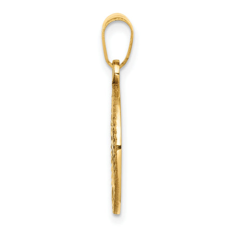 10k Yellow Gold Tree of Life Pendant with Detailed Openwork Design for Women or Unisex Wear